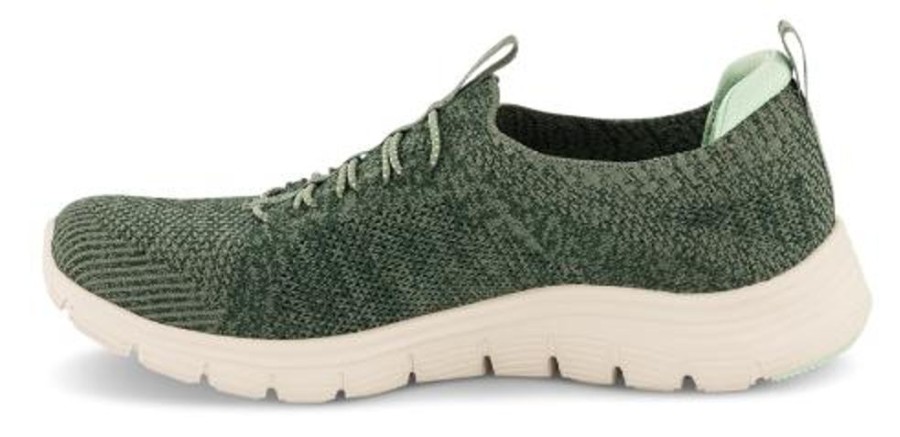 Kvinder Skechers | Skechers Sneaker Oliven 104374