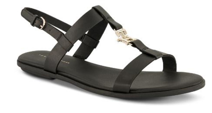 Kvinder Tommy Hilfiger | Tommy Hilfiger Damesandal Sort Fw0Fw07068Bds