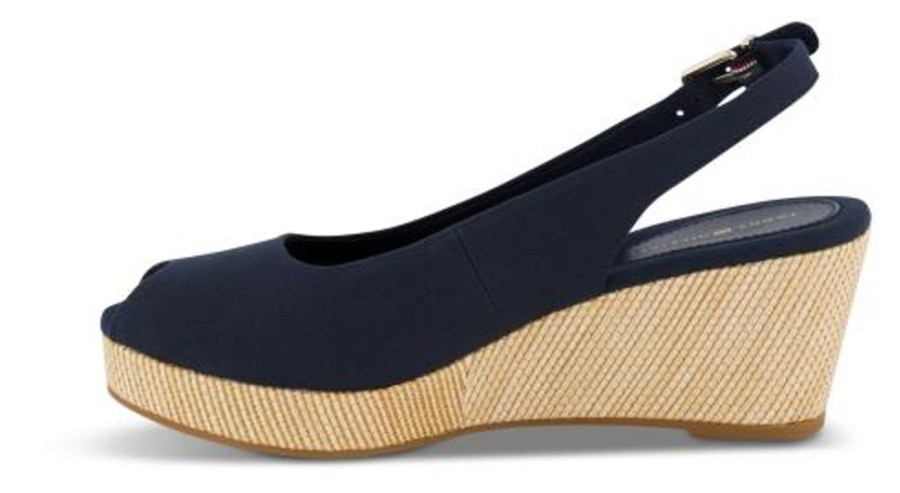 Kvinder Tommy Hilfiger | Tommy Hilfiger Damesandal Navy Fw0Fw04788