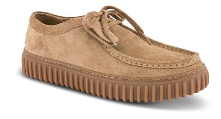 Maend Clarks | Clarks Kraftig Herresko Beige Torhill Lo G