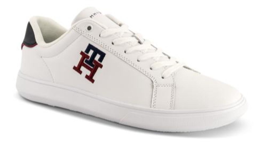 Maend Tommy Hilfiger | Tommy Hilfiger Kraftig Herresko Hvid Fm0Fm04276Ybr