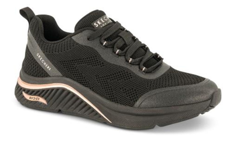 Kvinder Skechers | Skechers Sneaker Sort 155567