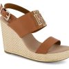 Kvinder Tommy Hilfiger | Tommy Hilfiger Damesandal Med Hael Brun Fw0Fw05599Gu9