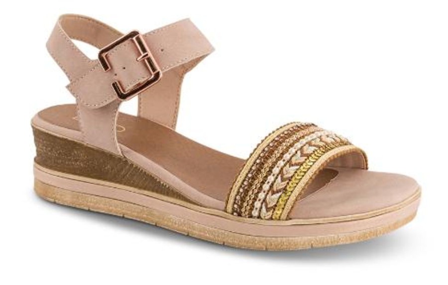 Kvinder B&CO | B&Co Damesandal Med Hael Rosa 4213103465