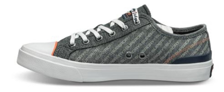 Maend Superdry | Superdry Herre-Laerredssko Gra Trophy Classic L