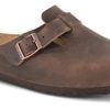 Maend Birkenstock | Birkenstock Boston Med Regular Soft Fodseng Oil-Laeder Habana