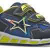 Born Geox | Geox Bornesneaker Bla/Gul J8294Dobu11C0749