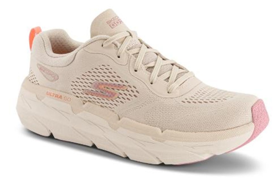 Kvinder Skechers | Skechers Sneaker Beige 128604