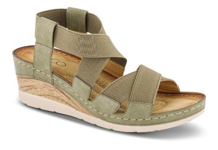 Kvinder B&CO | B&Co Damesandal Med Hael Gron 4214104242