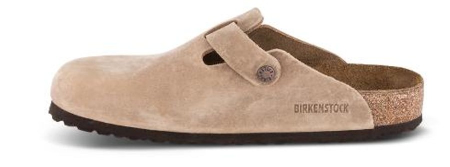 Maend Birkenstock | Birkenstock Boston Med Regular Soft Fodseng Oil-Laeder Tabacco