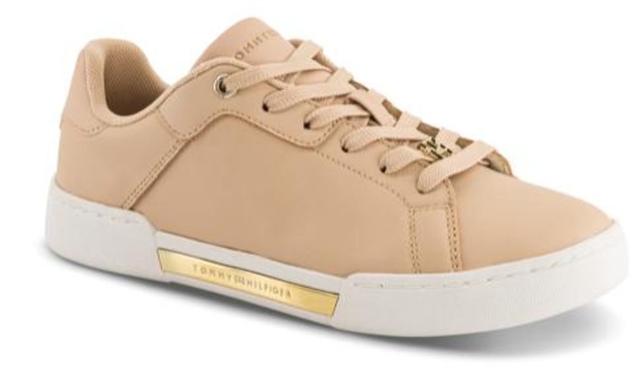 Kvinder Tommy Hilfiger | Tommy Hilfiger Damesko Med Snore Beige Fw0Fw07116Try