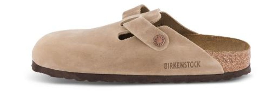 Maend Birkenstock | Birkenstock Boston Med Narrow Soft Fodseng Oil-Laeder Tabacco