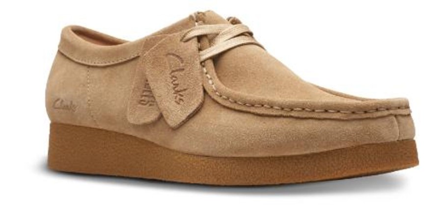 Kvinder Clarks | Clarks Damesko Med Snore Beige Wallabeeevosh D