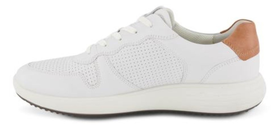 Maend ECCO | Ecco Herresneaker Hvid 460634 Soft 7 Ru