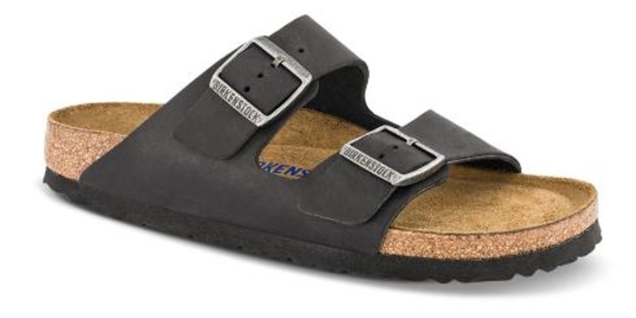 Kvinder Birkenstock | Birkenstock Arizona Med Blod Fodseng Sort 752483