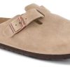 Maend Birkenstock | Birkenstock Boston Med Regular Original Fodseng Oil-Laeder Tabacco