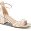 Kvinder Marco Tozzi | Marco Tozzi Damesandal Med Hael Beige 2-2-28300-20