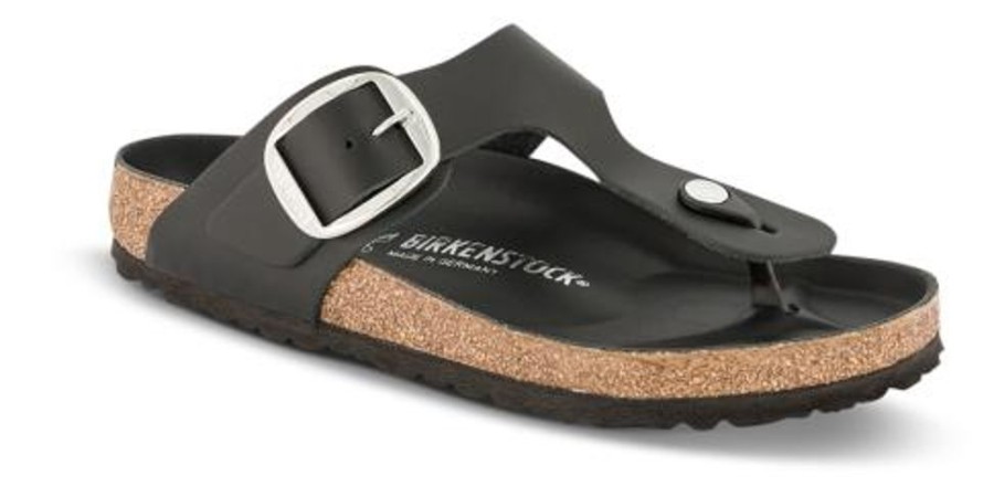 Kvinder Birkenstock | Birkenstock Gizeh Big Buckle Sort 1018753