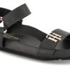 Kvinder Tommy Hilfiger | Tommy Hilfiger Damesandal Sort Fw0Fw06231Bds