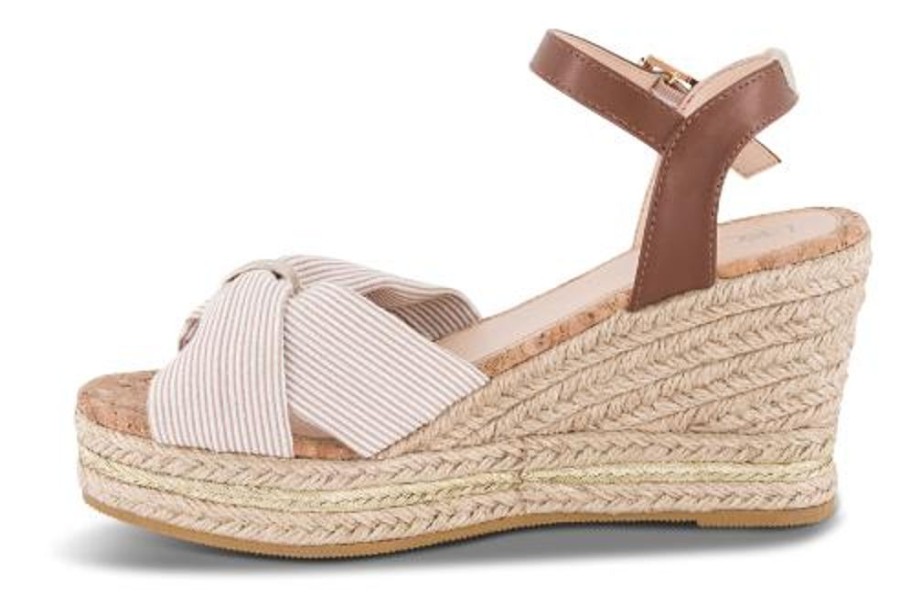 Kvinder B&CO | B&Co Damesandal Med Hael Beige 4214100332