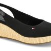 Kvinder Tommy Hilfiger | Tommy Hilfiger Damesandal Med Hael Sort Fw0Fw04788Bds