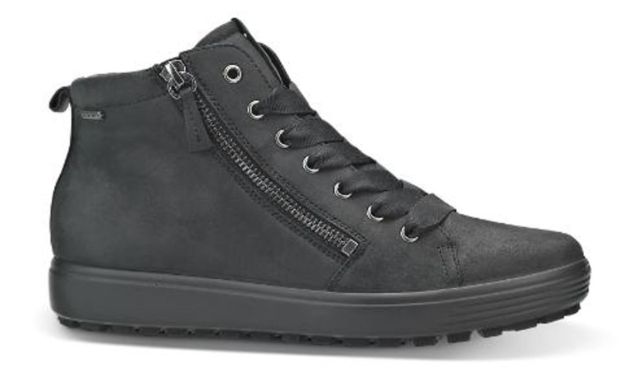 Kvinder ECCO | Ecco Kort Damestovle Sort450163 Soft 7 Lu