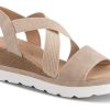 Kvinder B&CO | B&Co Damesandal Med Hael Beige 4214102780