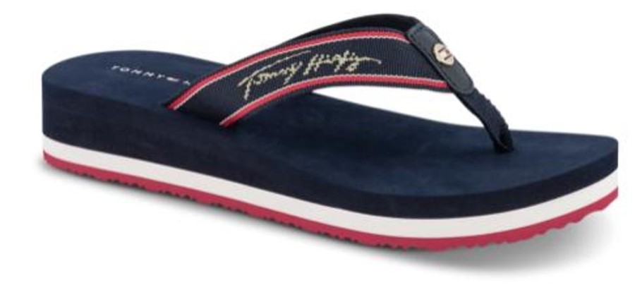 Kvinder Tommy Hilfiger | Tommy Hilfiger Poolslide Bla Fw0Fw05661Dw5