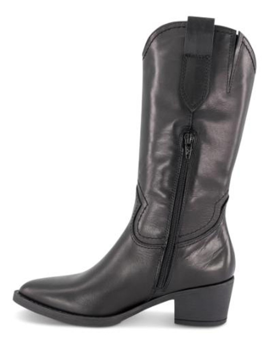 Kvinder Tamaris | Tamaris Cowboy Boot Sort 1-25701-41