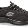 Kvinder Skechers | Skechers Damesneaker Sort 12406