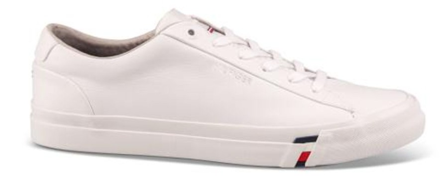 Maend Tommy Hilfiger | Tommy Hilfiger Sneaker Hvid Fm0Fm02672