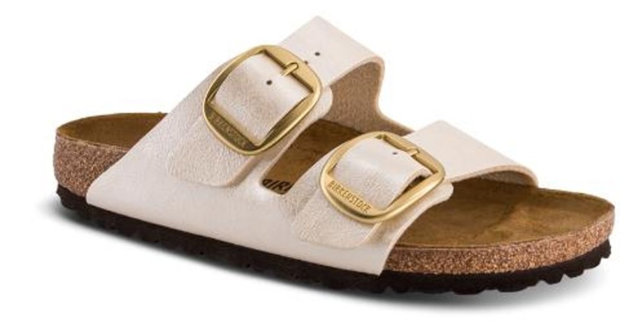 Kvinder Birkenstock | Birkenstock Arizona Big Buckle Graceful Pearl White 1020021