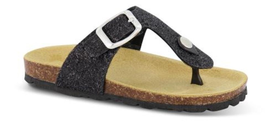 Born mia maja | Mia Maja Sandal Sort Glimmer 4811100212