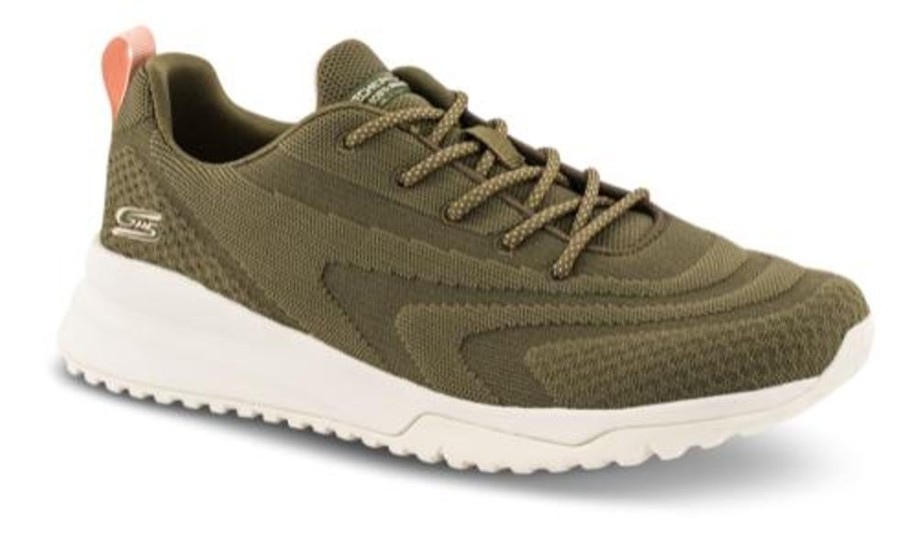 Kvinder Skechers | Skechers Sneaker Gron 117187