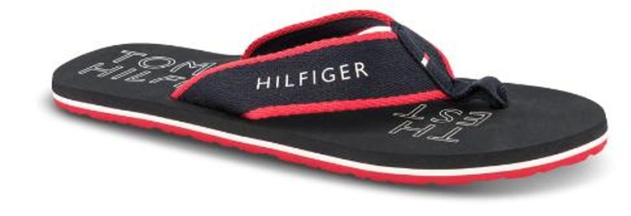 Maend Tommy Hilfiger | Tommy Hilfiger Pool Slides Unisex Bla Fm0Fm04469Dw5