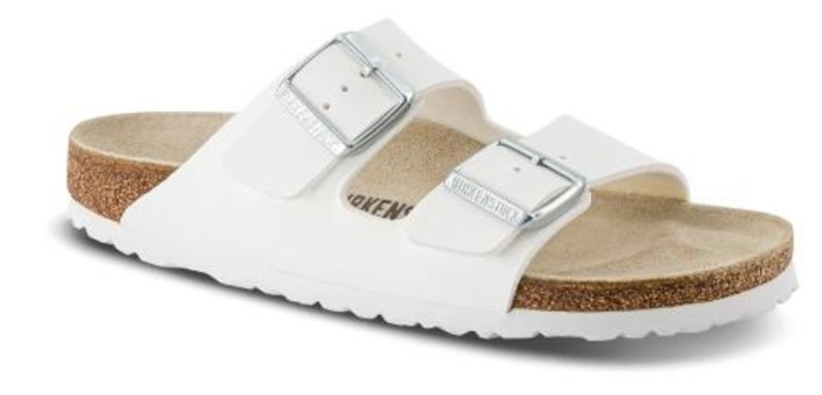 Maend Birkenstock | Birkenstock Arizona Birko-Flor Hvid 0552683