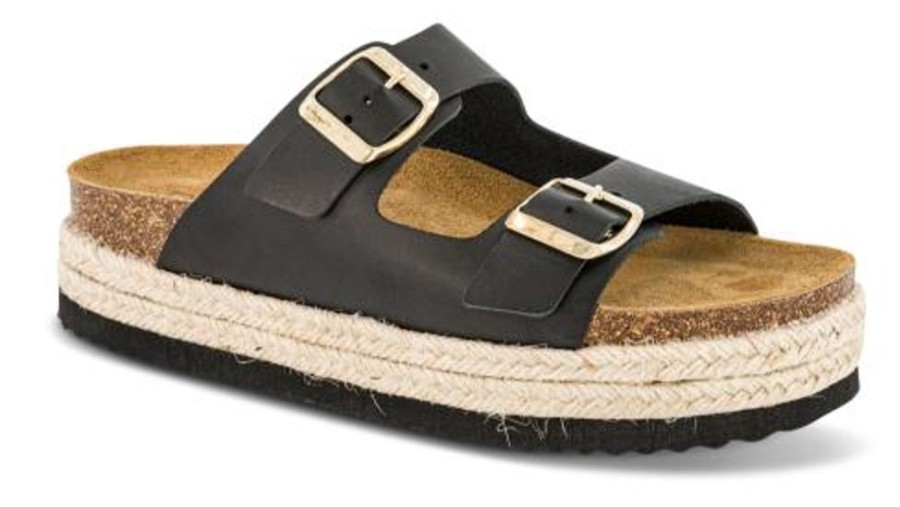 Kvinder B&CO | B&Co Damesandal Slip-In Sort 4411100110