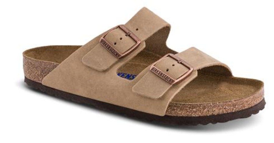 Maend Birkenstock | Birkenstock Arizona Med Blod Fodseng Tabacco Brown 0552811