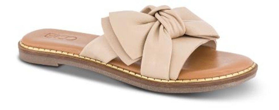 Kvinder B&CO | B&Co Damesandal Beige 4414101080