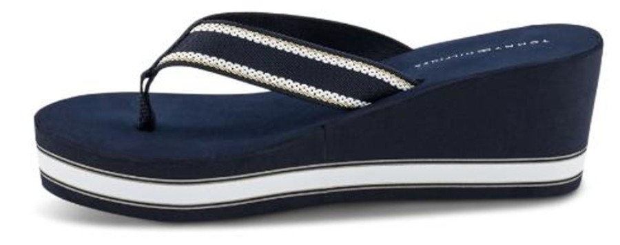 Kvinder Tommy Hilfiger | Tommy Hilfiger Damesandal Bla Fw0Fw07903Dw6