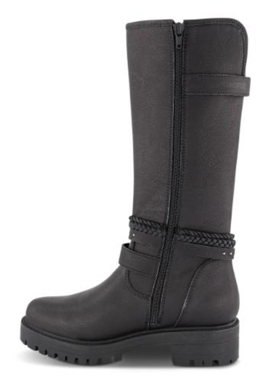 Kvinder B&CO | B&Co Tex Biker Boot Sort 5223501410