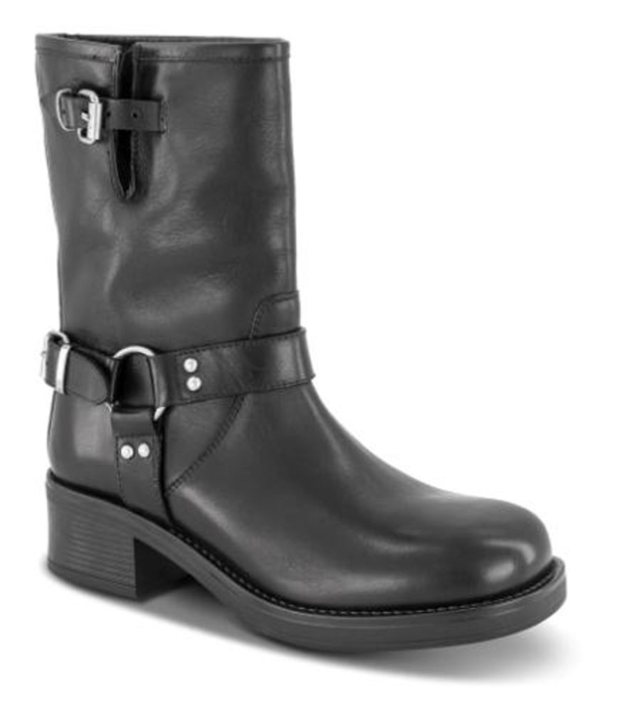 Kvinder B&CO | B&Co Biker Boot Sort 5223501710