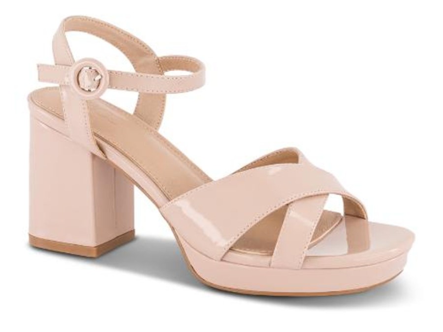 Kvinder B&CO | B&Co Damesandal Med Hael Beige 4214102480