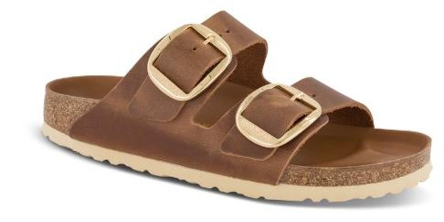 Kvinder Birkenstock | Birkenstock Arizona Big Buckle Brun 1011073