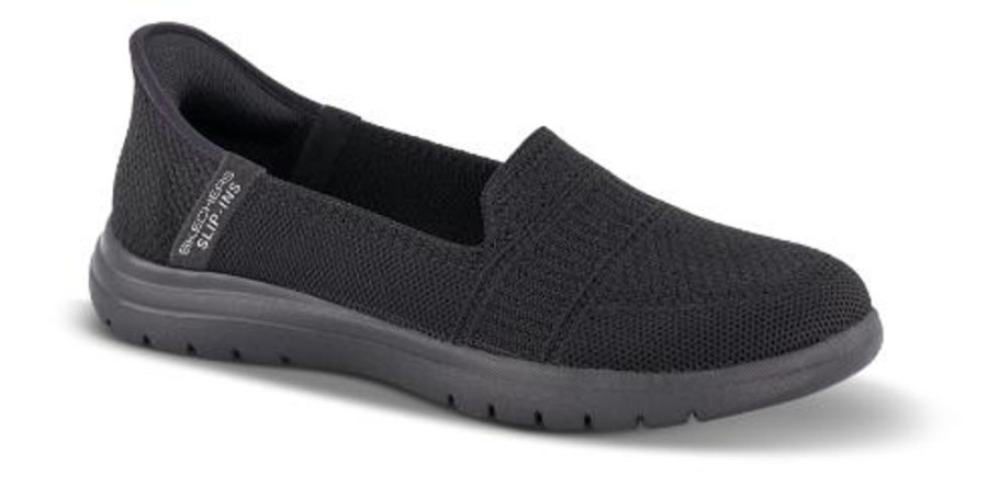 Kvinder Skechers | Skechers Slip-Ins Sort 138181