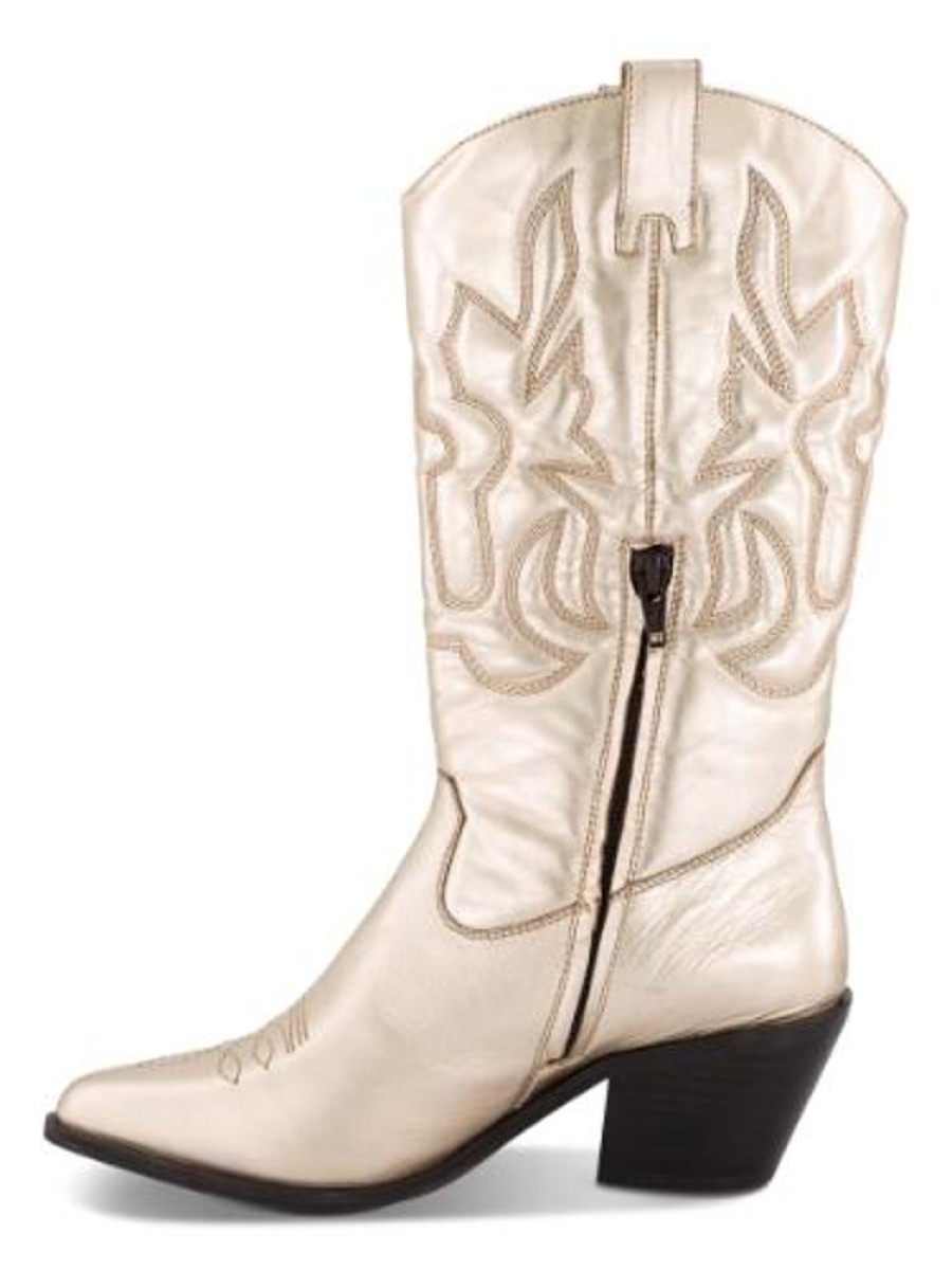 Kvinder B&CO | B&Co Cowboy Boot Guld 5224100201