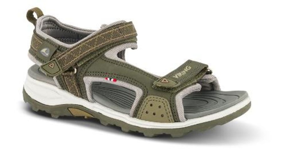 Born Viking | Viking Bornesandal Gron 3-46631 Sandoey