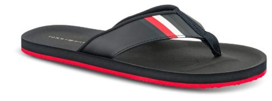 Maend Tommy Hilfiger | Tommy Hilfiger Pool Slides Unisex Bla Fm0Fm04473Dw5