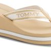 Kvinder Tommy Hilfiger | Tommy Hilfiger Damesandal Beige Fw0Fw07903Acr