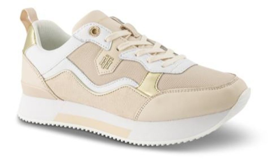 Kvinder Tommy Hilfiger | Tommy Hilfiger Sneaker Beige Fw0Fw05807Aa8